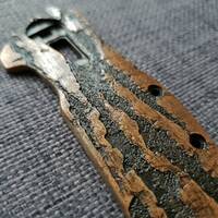 Zero Tolerance ZT 0308 maple handle scales - Roughness Bronze / hand-painted