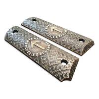 1911 Full-Size Maple Grips - Rune Teiwaz / Hand-painted