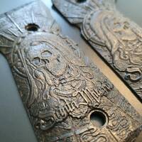 Santa Muerte Black - Beretta 92, 92A1, 92G, 92FS, 96, 96A1, 98FS, 98A1, M9, M9A1 Grips