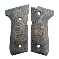 Santa Muerte Black - Beretta 92, 92A1, 92G, 92FS, 96, 96A1, 98FS, 98A1, M9, M9A1 Grips