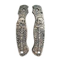 Skeleton - Spyderco Military 2 Knife Scales by Svechnikov Knives