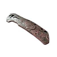 Zero Tolerance ZT 0308 maple handle scales - Sugar Skull Pink / hand-painted