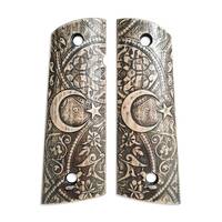 1911 full-size Magwell maple grips - Turkish Ornament / hand-painted