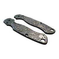 Vegvisir X Viking Black - Spyderco Para Military 2 Knife Scales by Vladimir Svechnikov