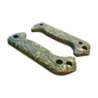 Wild Thickets Green - Ka-Bar Becker Full-Size BK2, BK7, BK9, BK22 Knife Scales by Svechnikov Knives