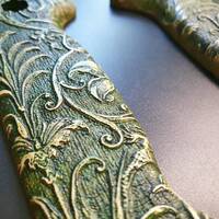 Wild Thickets Green - Ka-Bar Becker Full-Size BK2, BK7, BK9, BK22 Knife Scales by Svechnikov Knives