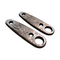 ESEE Izula 2 walnut handle scales - Catrina Dark / hand-painted