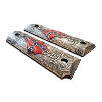 1911 Full-Size Maple Grips - Deo Vindice / Hand-painted