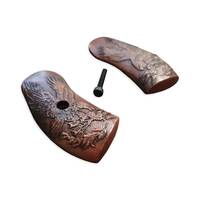 Iver Johnson American Buldog Maple Grips - Eagle Arrows Dark Cherry / Hand-painted