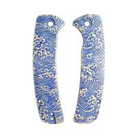 Artisan Cutlery Arroyo Maple Scales - Japan Wave / Hand-painted