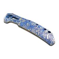 Zero Tolerance ZT 0308 maple handle scales - Japan Wave / hand-painted
