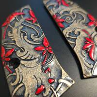 CZ Shadow 2 Compact Maple Grips - Japanese Maple / Hand-painted