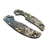 Japanese Maple Black Gold - Spyderco Sage 1 Knife Scales by Svechnikov Knives