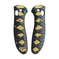 Katana Black Gold - Benchmade Griptilian 550, 551 Knife Scales by Svechnikov Knives