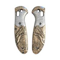 Moon Raven - Benchmade Mini Griptilian 555, 556 Knife Scales by Svechnikov Knives