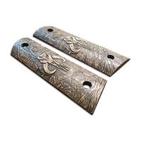 1911 Full-Size Magwell Maple Grips - Mythosaur Skull / Hand-painted