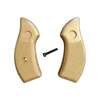 Smith And Wesson J frame Round Butt maple grips - Classic V2 (10mm) Gold / hand-painted