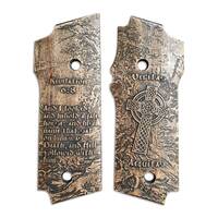 Smith And Wesson 645 maple grips - Revelation 6:8 / hand-painted