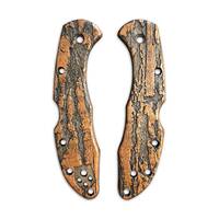 Roughness Bronze - Spyderco Delica 4, Lil' Matriarch Knife Scales by Svechnikov Knives