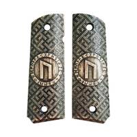 1911 full-size maple grips - Rune Uruz / hand-painted