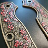 Sakura - Spyderco Sage 1 Knife Scales by Svechnikov Knives