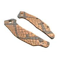 Zero Tolerance ZT 0357 maple handle scales - Snake Skin Rattlesnake (3166) / hand-painted