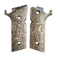 Beretta 92XI, 92GTS maple grips - St Archangel Michael / hand-painted