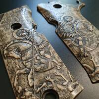 Beretta 92X Performance Maple Grips - St George / Hand-painted