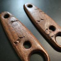 Traditional Cracks Walnut - ESEE Izula-2 Knife Scales by Svechnikov Knives