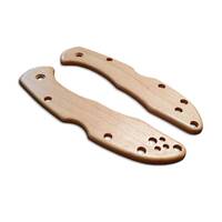 Traditional Maple - Spyderco Delica 4, Lil' Matriarch Knife Scales by Svechnikov Knives