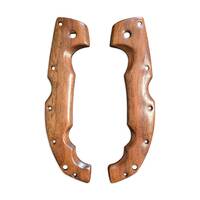Cold Steel Voyager Extra Large walnut handle scales - Traditional / hand-painted