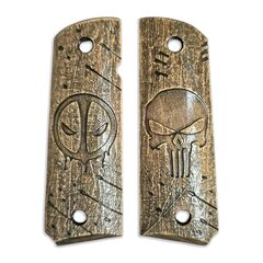 Deadpool vs Punisher V2 - 1911 Full Size Government Grips
