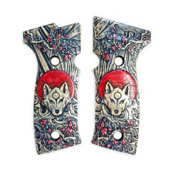 Japanese Wolf And Sakura - Sig Sauer P320 AXG Grips