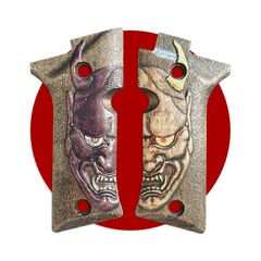 Oni Demon W - Beretta 80X Cheetah Grips by Umeda Karin (梅田 夏鈴)