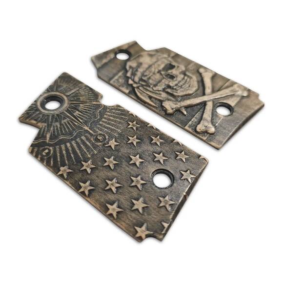 Sig Sauer P938 Maple Grips - American Pirate Classic / Hand-painted