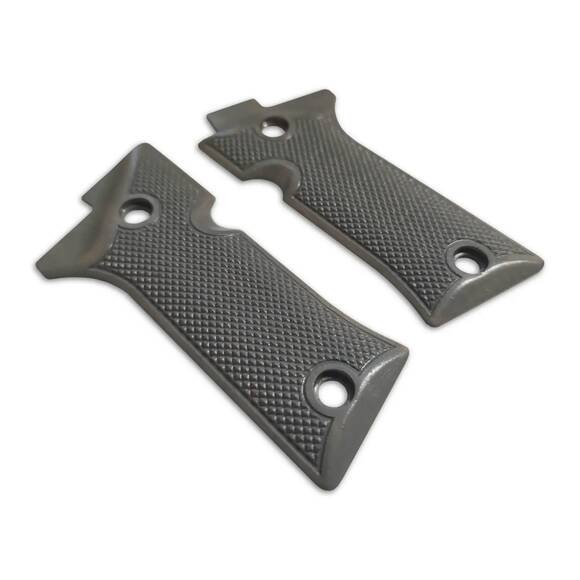 Beretta 80X Cheetah Maple Grips - Classic V2 Grey / Hand-painted