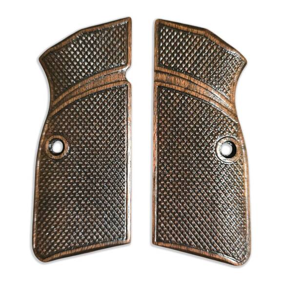 Browning Hi-Power walnut grips - Classic V3 Dark / hand-painted