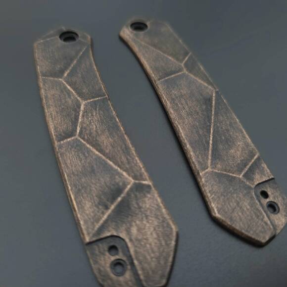 CIVIVI Vision FG maple handle scales - Crack V2 (3169) / hand-painted