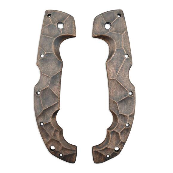Cold Steel Voyager Extra Large maple handle scales - Crack V2 (3169) / hand-painted