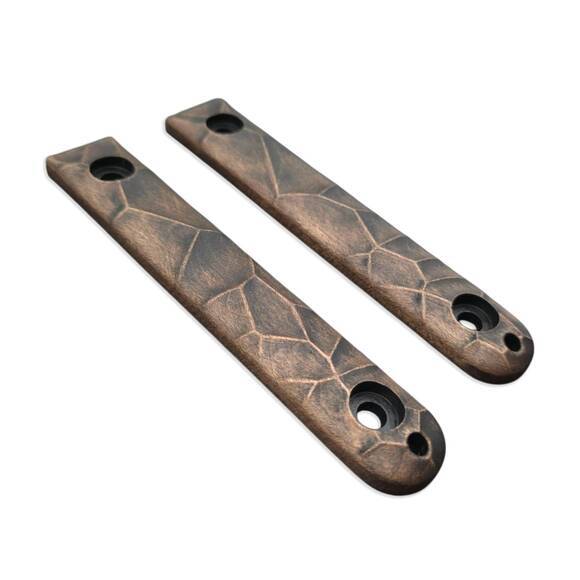 Ka-Bar Model 4 EK44/EK45 maple handle scales - Crack V2 (3169) / hand-painted
