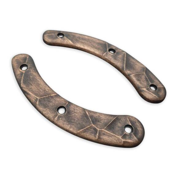 Ka-Bar TDI Ladyfinger KA1494 maple handle scales - Crack V2 (3169) / hand-painted