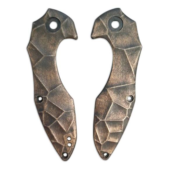 Crack V2 (3169) - Kizer Minitherium Knife Scales by Svechnikov Knives