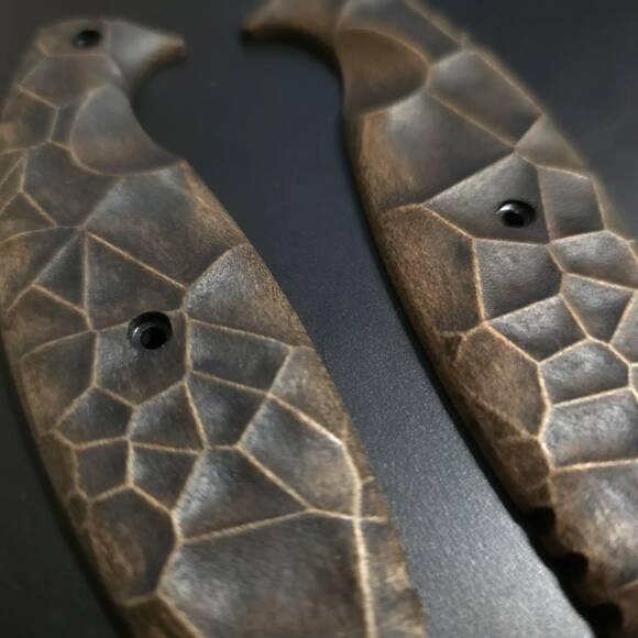 Crack V2 (3169) - Ka-Bar TDI Law Enforcement KA1482 Knife Scales by Svechnikov Knives