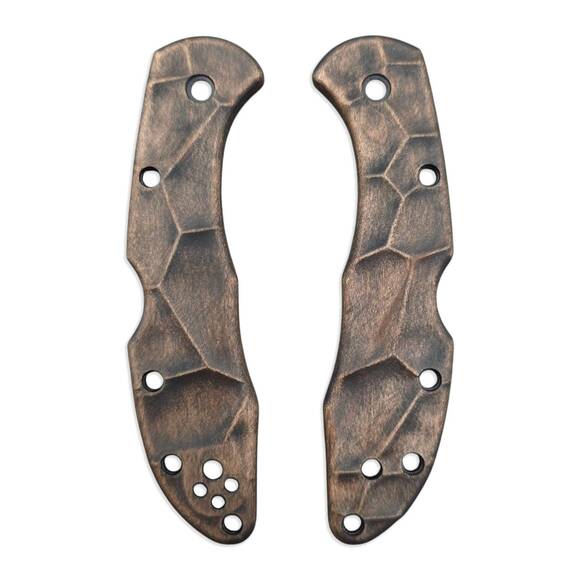 Crack V2 (3169) - Spyderco Delica 4, Lil' Matriarch Knife Scales by Svechnikov Knives