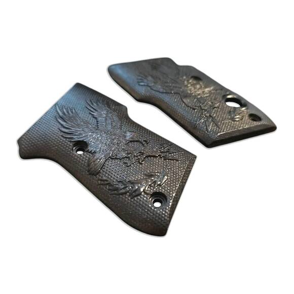 Eagle Arrows Black - Beretta 21A Bobcat Grips