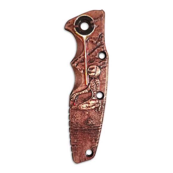 Hinderer Eklipse 3.5 maple handle scales - Griffith Berserk / hand-painted