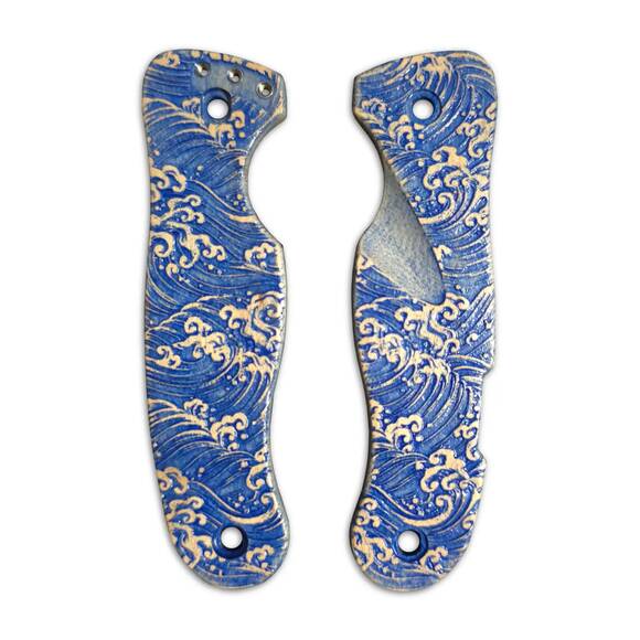 Japan Wave - Leatherman Crater C33 Knife Scales by Svechnikov Knives