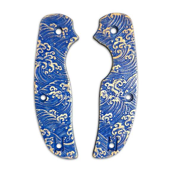 Japan Wave - Spyderco Sage 1 Knife Scales by Svechnikov KnivesJapan Wave - Spyderco Sage 1 Knife Scales by Svechnikov Knives