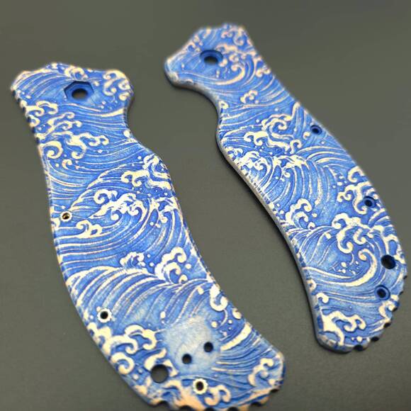 Japan Wave - Zero Tolerance ZT 0350 Knife Scales by Svechnikov Knives