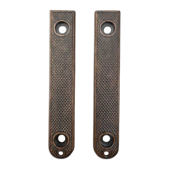 Ka-Bar Model 4 EK44/EK45 walnut handle scales - Classic V2 Dark / hand-painted